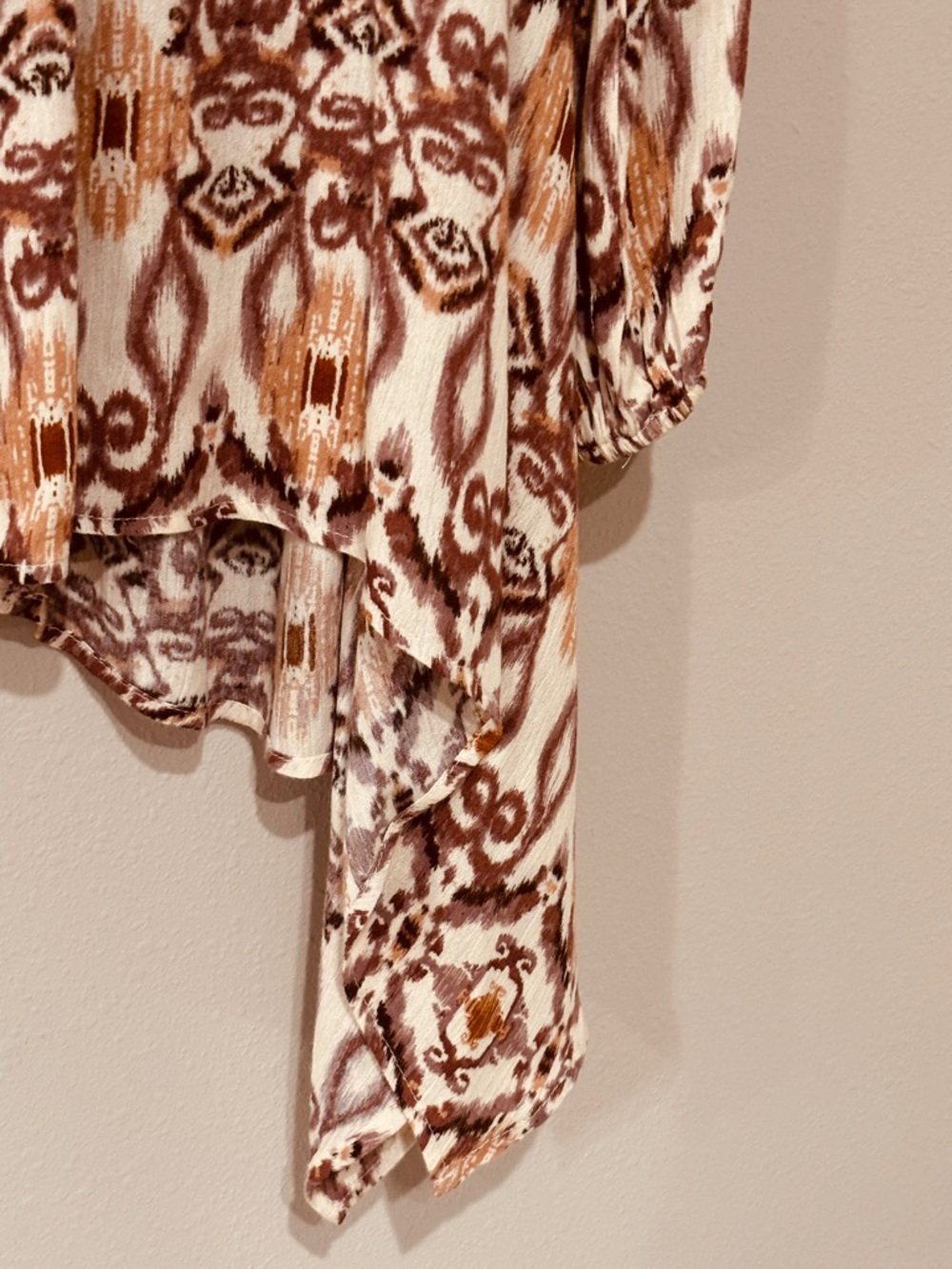 Gimmicks BKE Cream Brown Crochet Lace Boho Lightweight Western Rodeo Festival - Picture 4 of 16